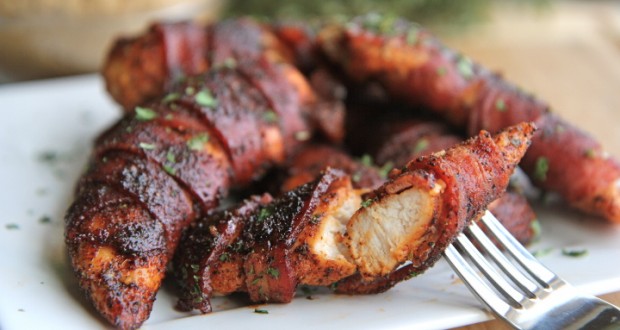 09-Bacon Wrapped Chicken Tenders