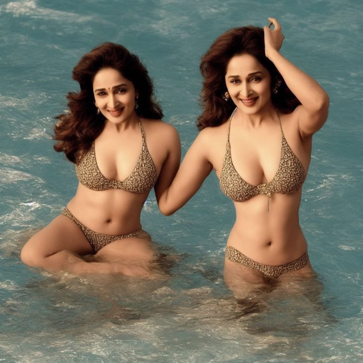 Madhuri Dixit In Bikini Hot 