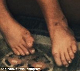 bindi irwin feet 5