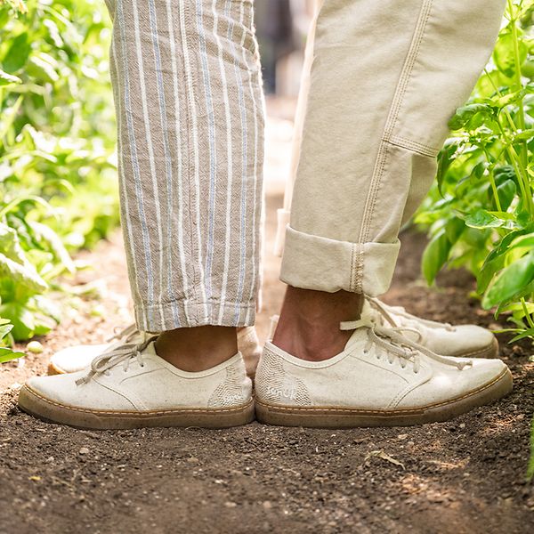 brown vegan feet