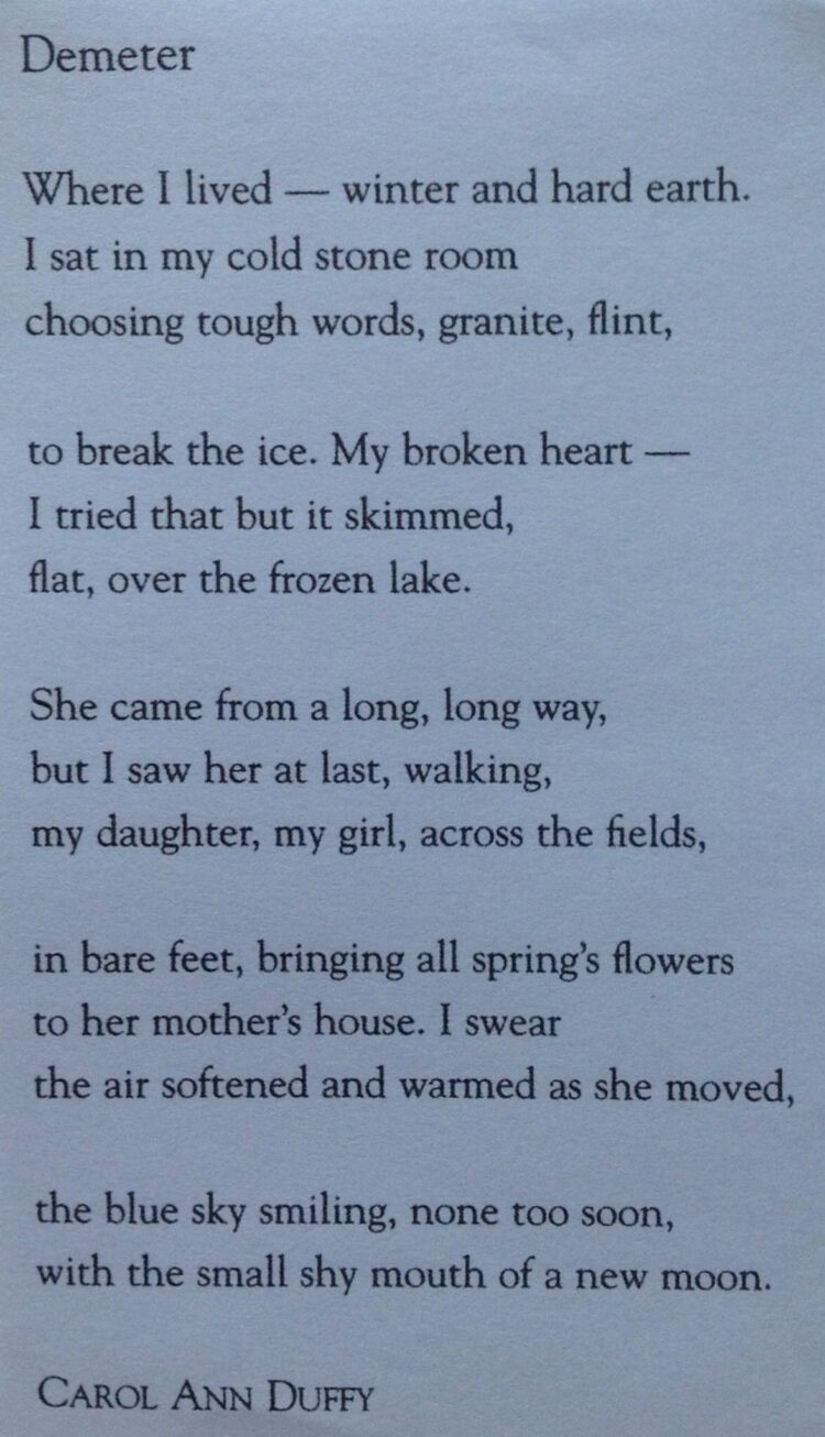 carol ann duffy feet 4