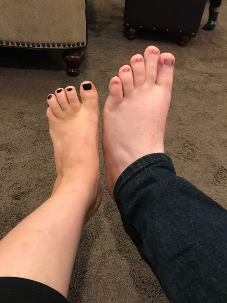 christine brown feet