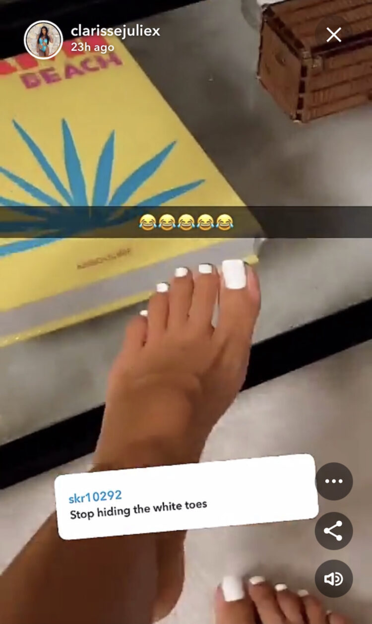 clarisse juliette feet