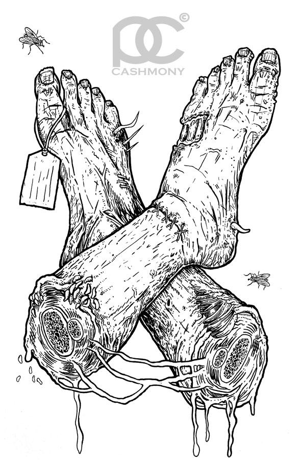 creepshow art feet