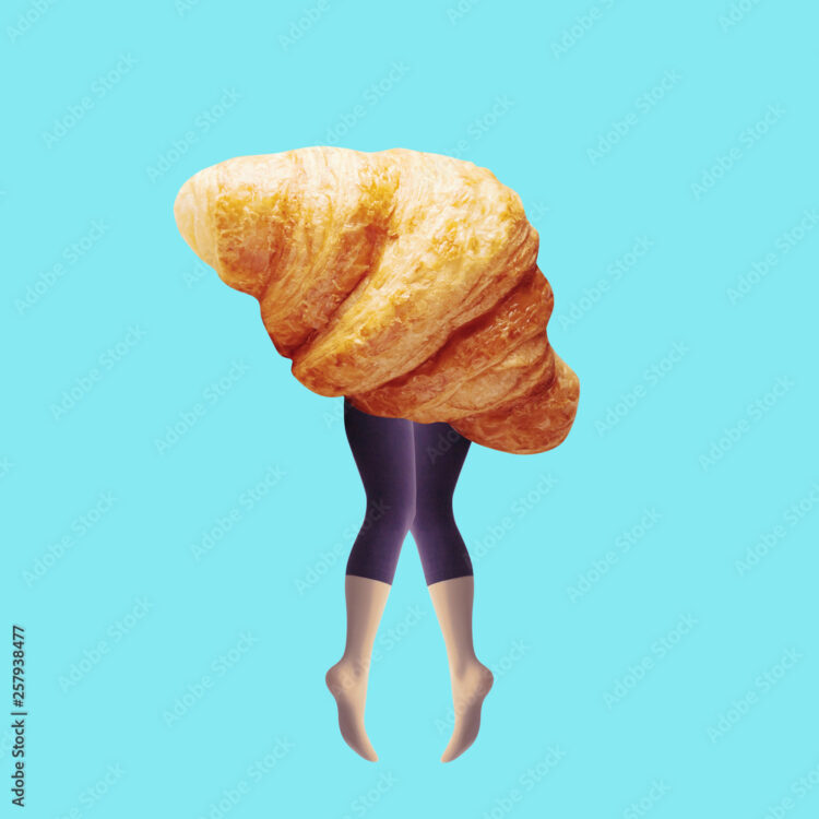 croissant woman feet 1