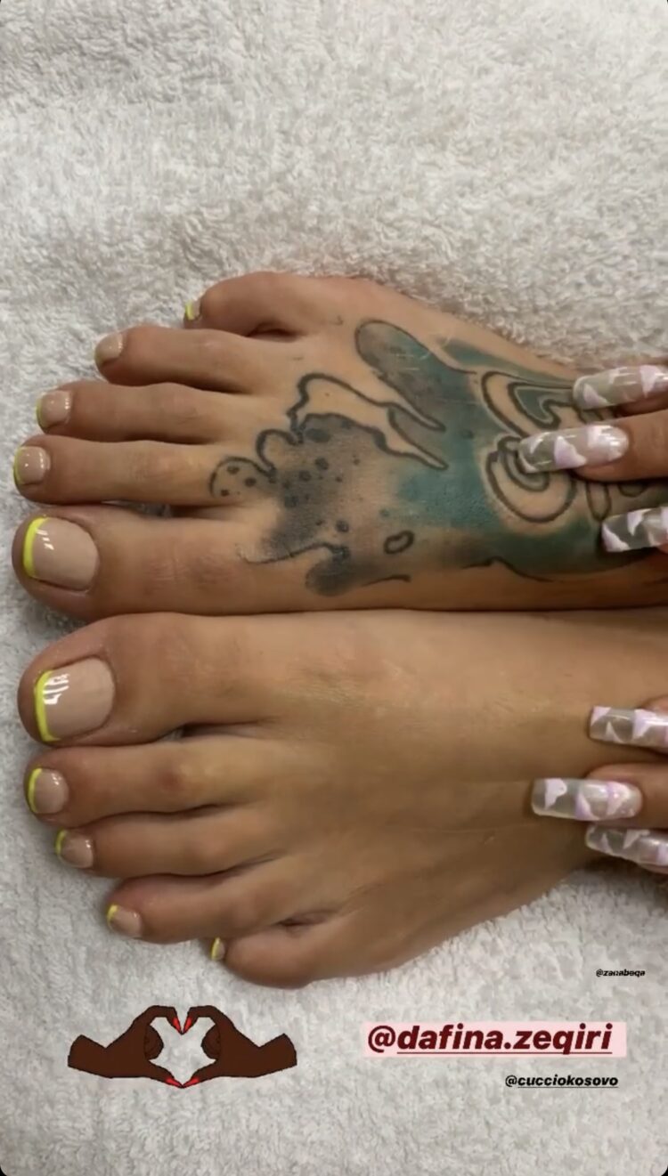 dafina zeqiri feet