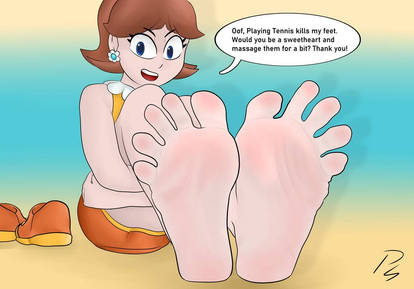 daisy dips feet 1