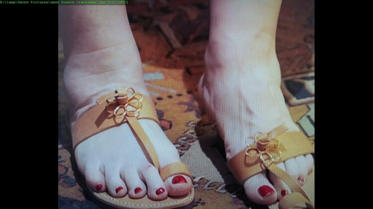 dawn french feet 1
