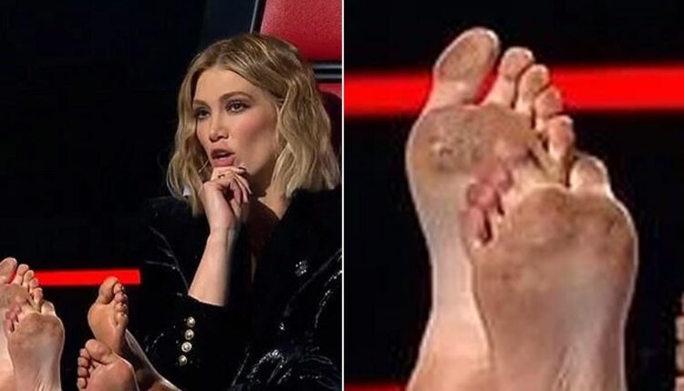 delta goodrem feet