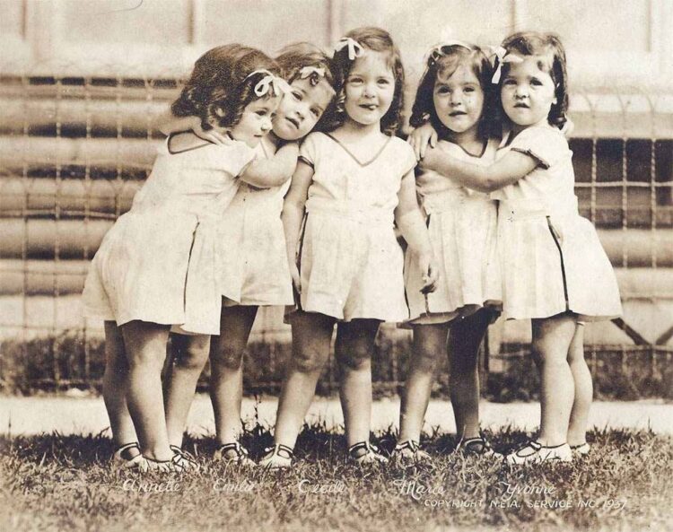 dionne quintuplets feet 4