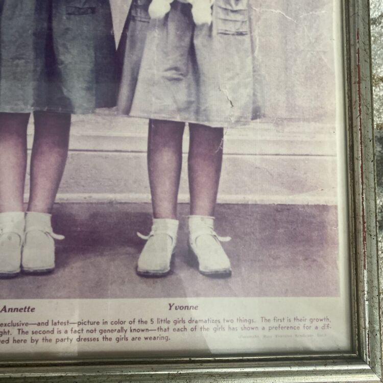 dionne quintuplets feet 6