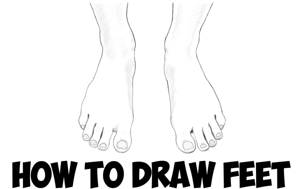 draw so cute feet 1