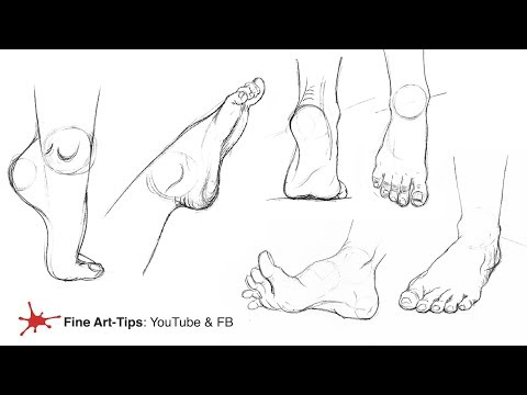 draw so cute feet 2