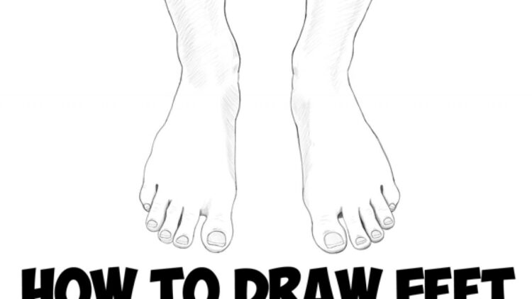 draw so cute feet 4