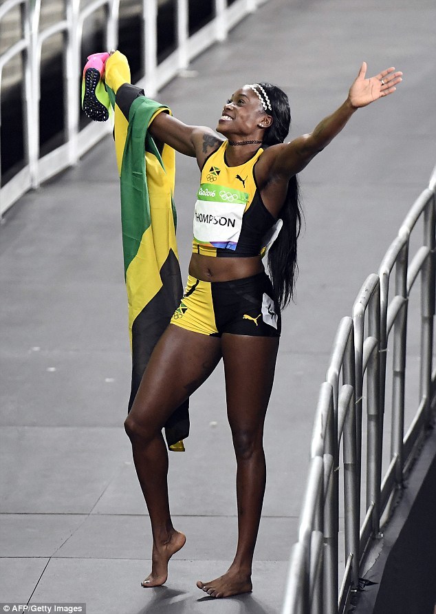 elaine thompson feet 3