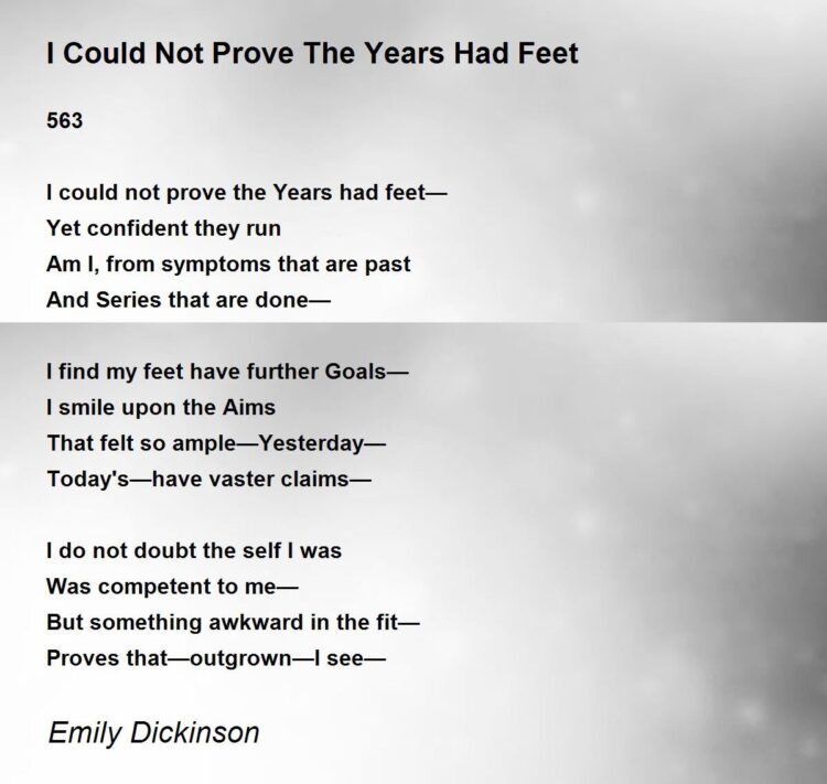 emily dickinson feet 5
