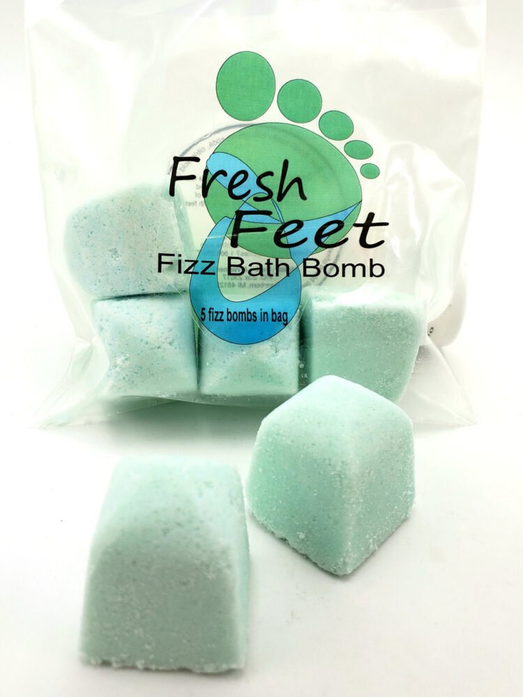 fizzy soaps feet