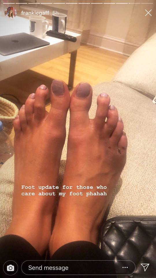 frankie gaff feet