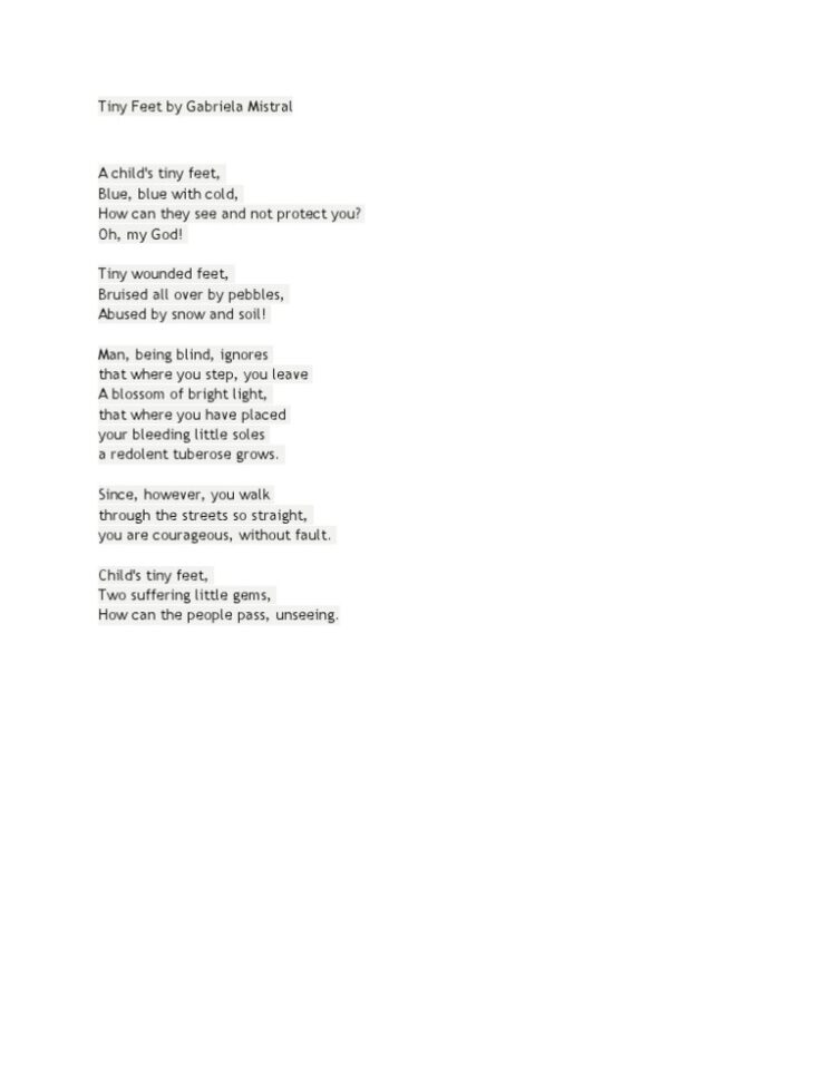gabriela mistral feet 2