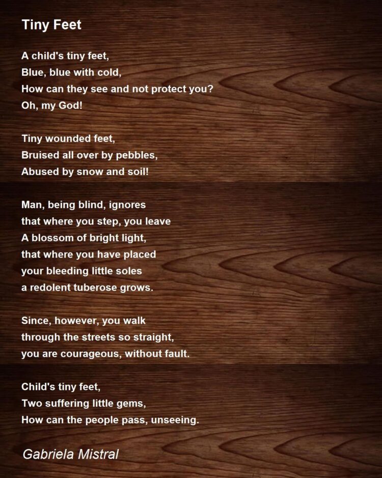 gabriela mistral feet