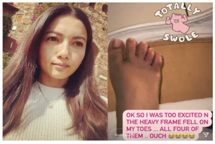 gauhar khan feet 3