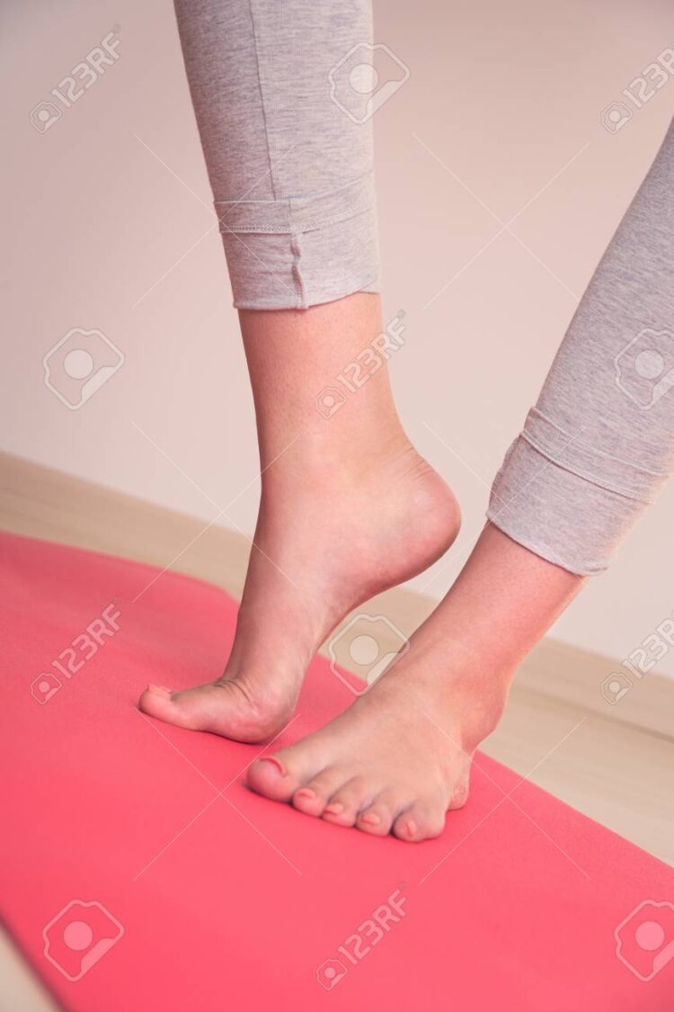 girl in red feet 2