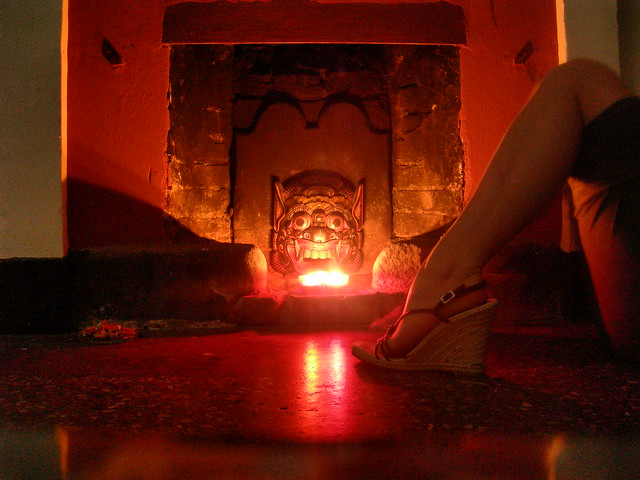 giulia on fire feet 1