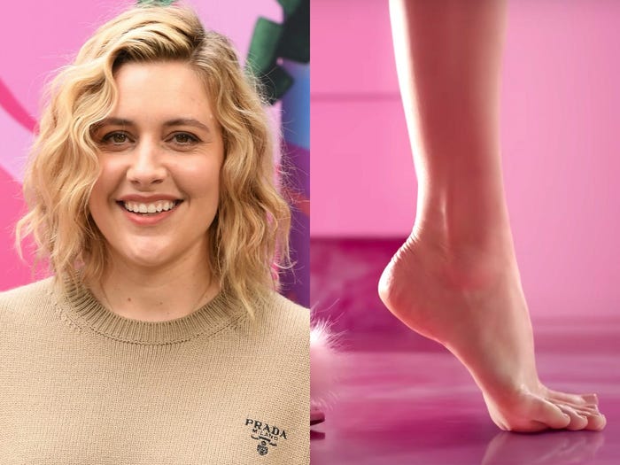 greta gerwig feet