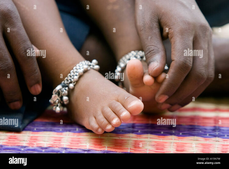 india baby feet