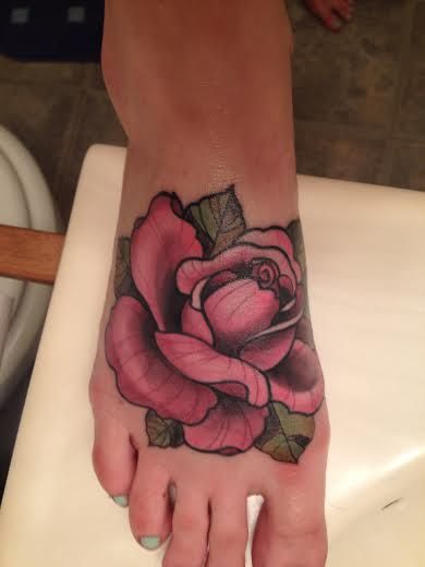 ink rose feet 1