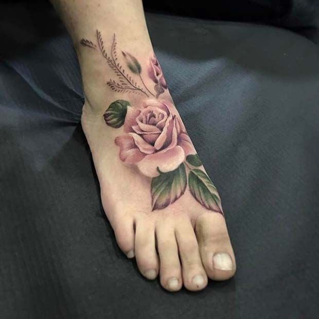 ink rose feet 2