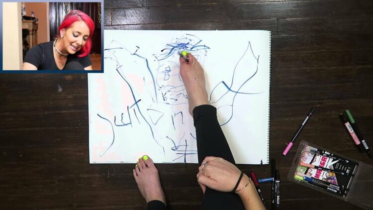 jenna drawing feet 2