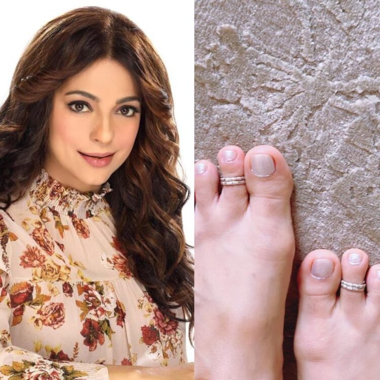 juhi chawla feet