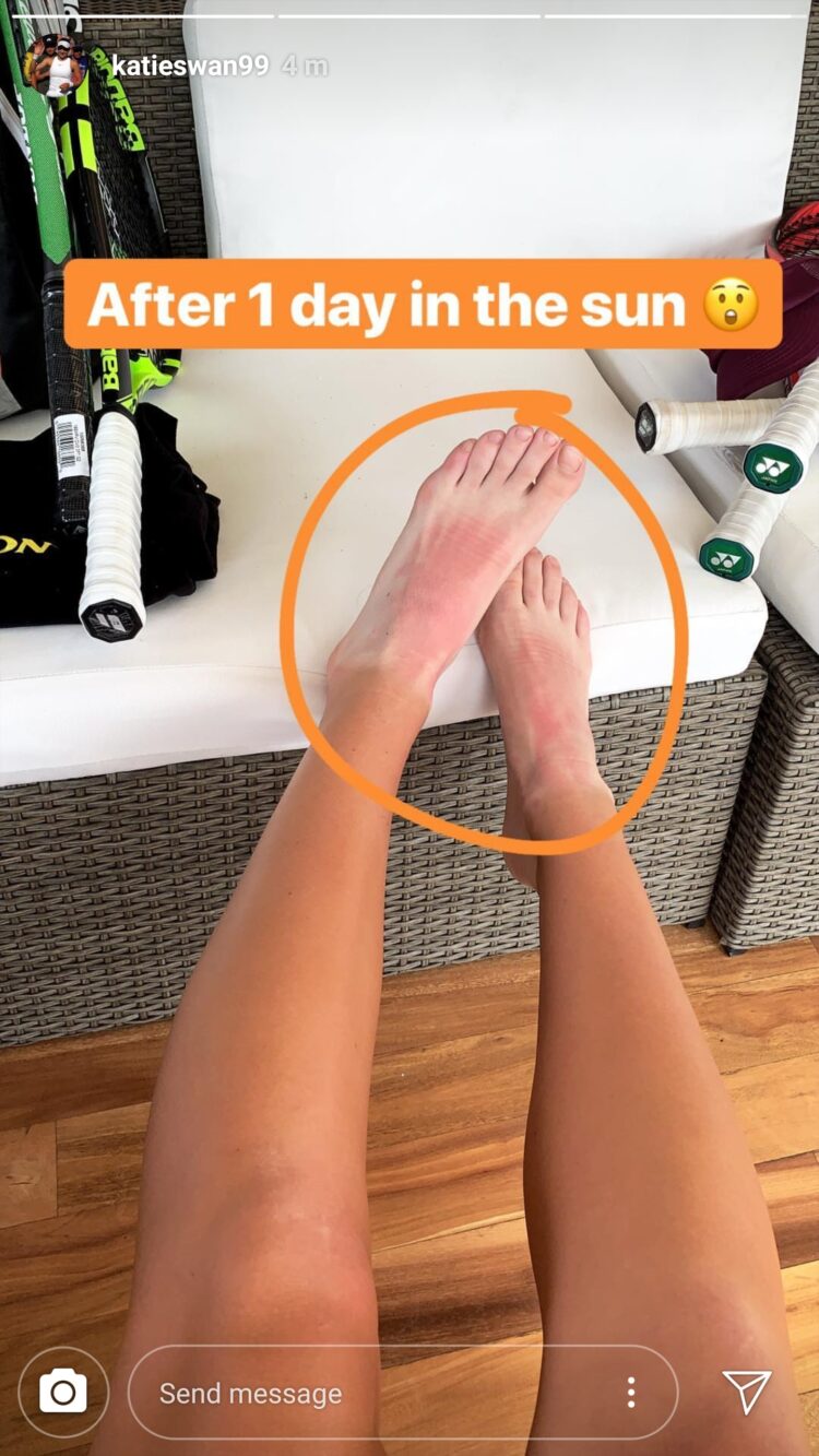 katie swan feet