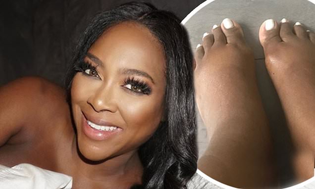 kenya moore feet 2