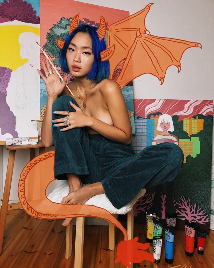 kicki yang zhang feet