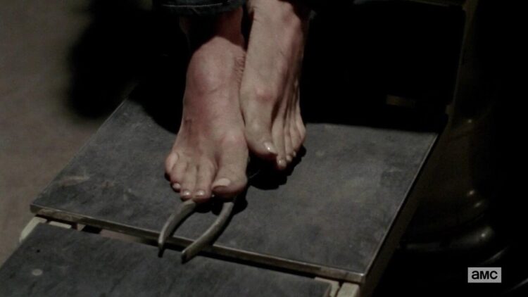 laurie holden feet