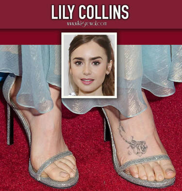 lily collins feet 6