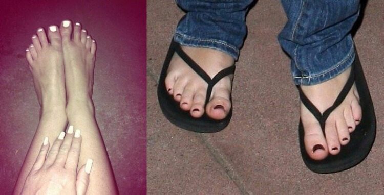 miley cyrus feet