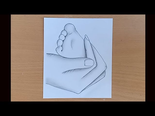 mukta easy drawing feet 1