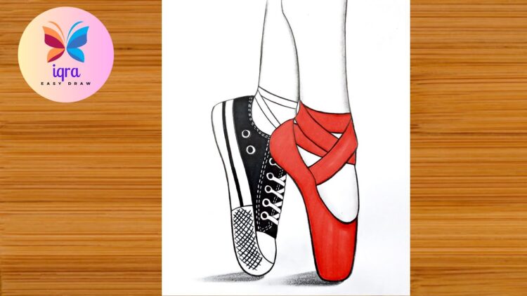 mukta easy drawing feet 3