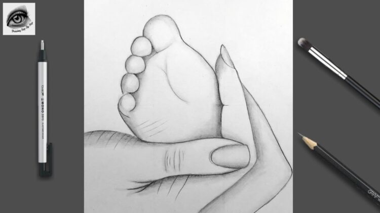 mukta easy drawing feet 6