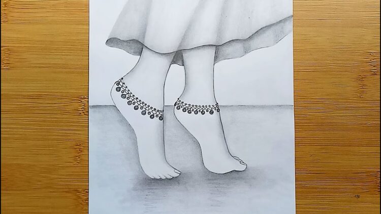 mukta easy drawing feet