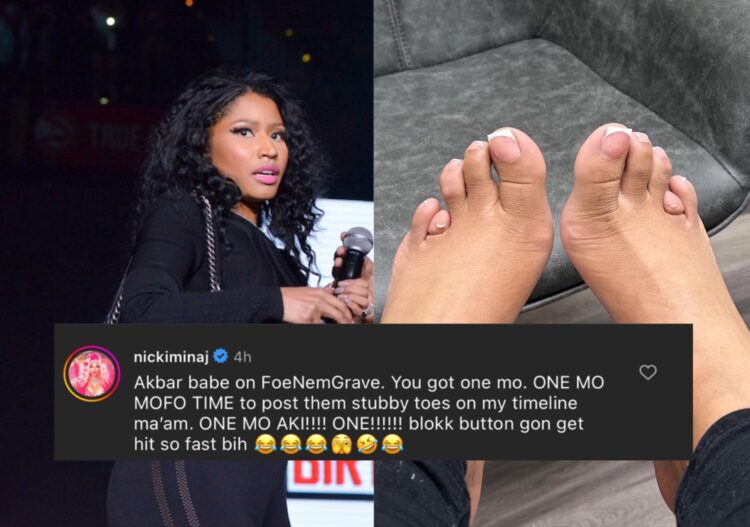 nicki minaj feet