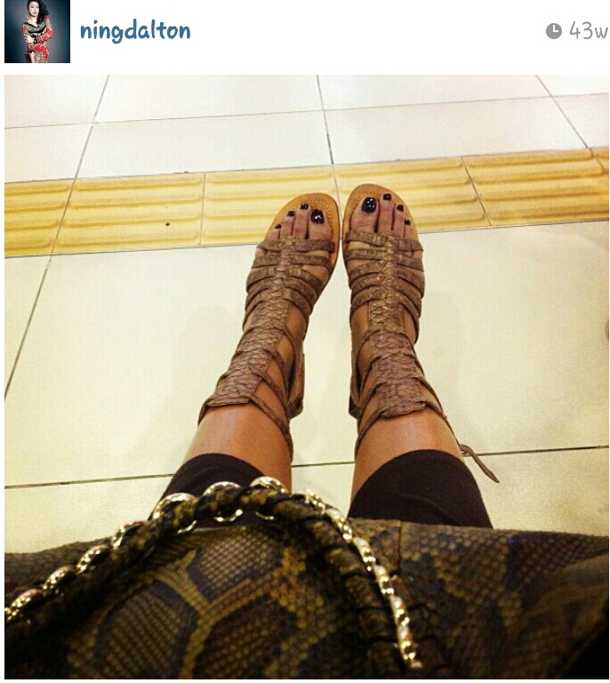 ning baizura feet