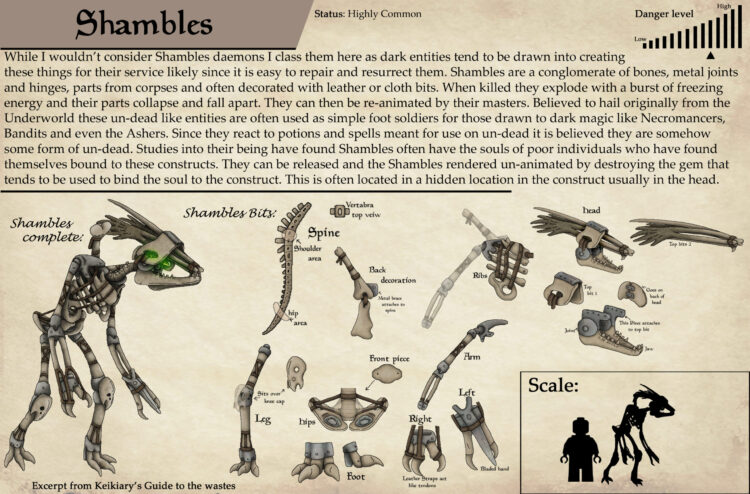 oblivion creature feet 5 scaled