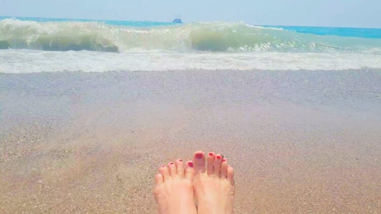 oceans asmr feet