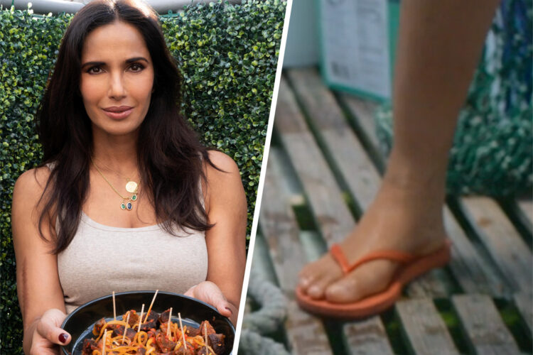 padma lakshmi feet