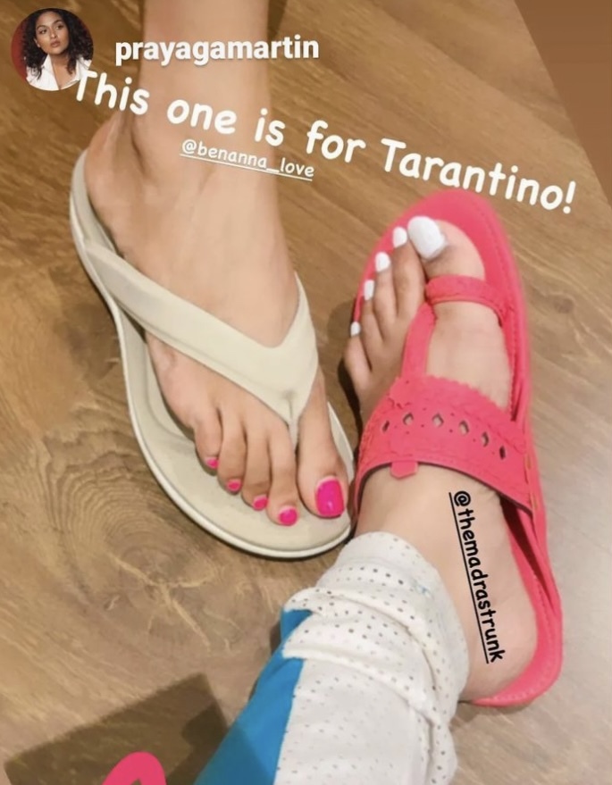 prayaga martin feet 6