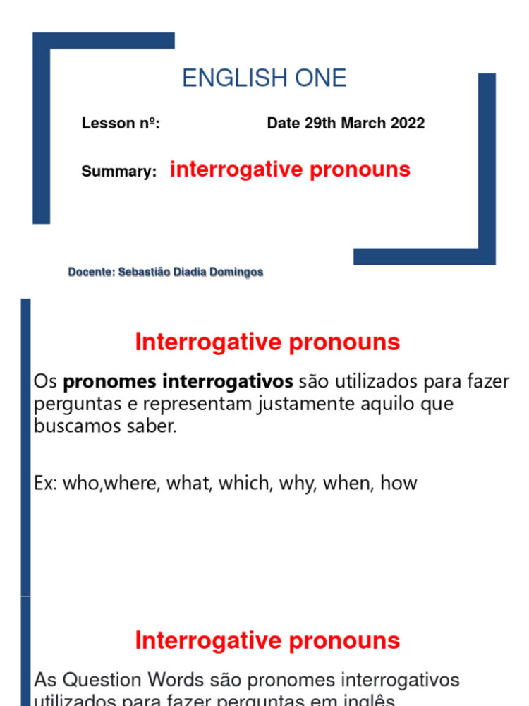 pronome interrogativo feet 1